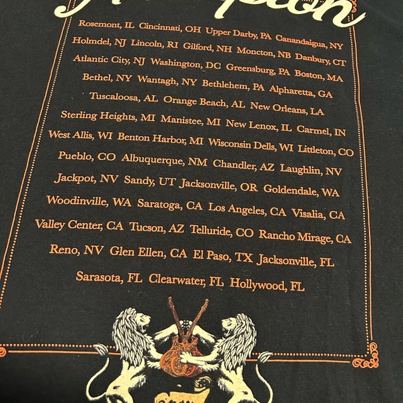 Peter FRAMPTON 2014 Concert Tee Size L - Picture 5 of 5